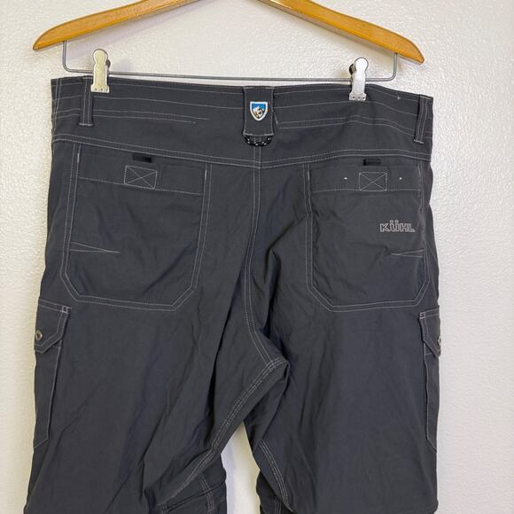 Kuhl Renegade Convertible Stealth Pants Men 37x32 Gray Cargo Hiking Outdoor EUC - Picture 6 of 9